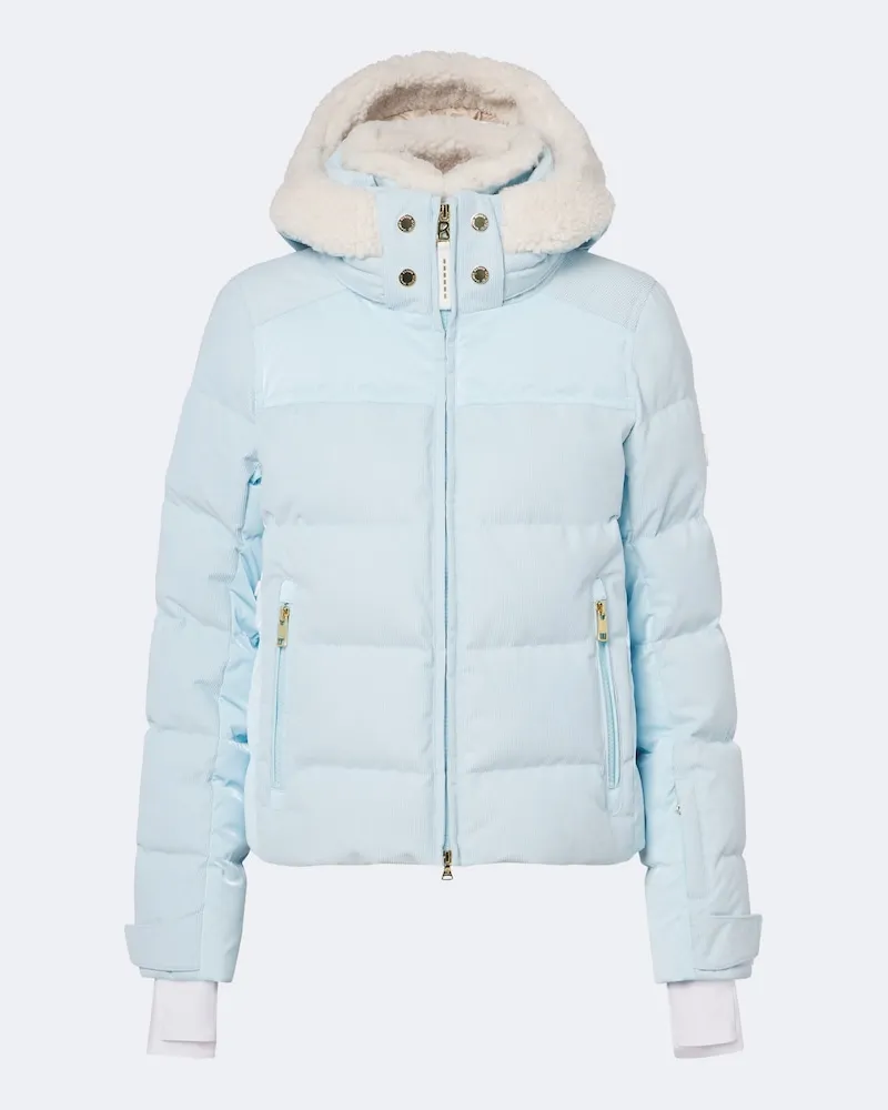 Bogner Skijacke Minud mit Shearling Blau
