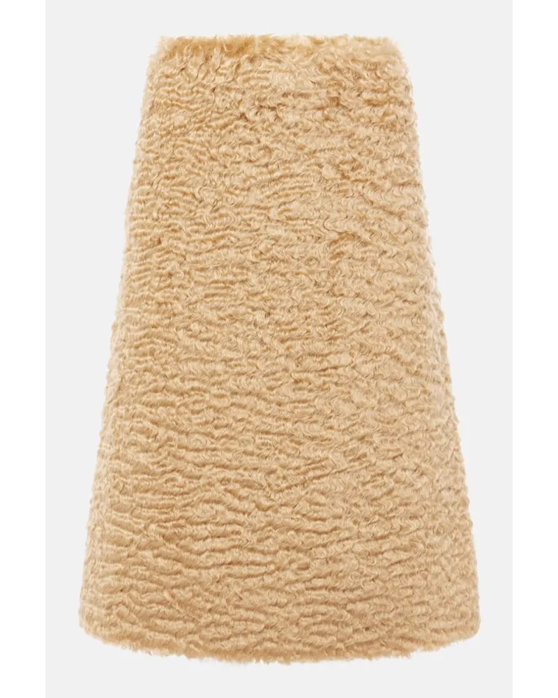 Jil Sander Rock aus Mohair und Baumwolle Braun