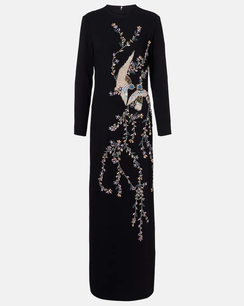 COSTARELLOS Verzierte Robe Schwarz