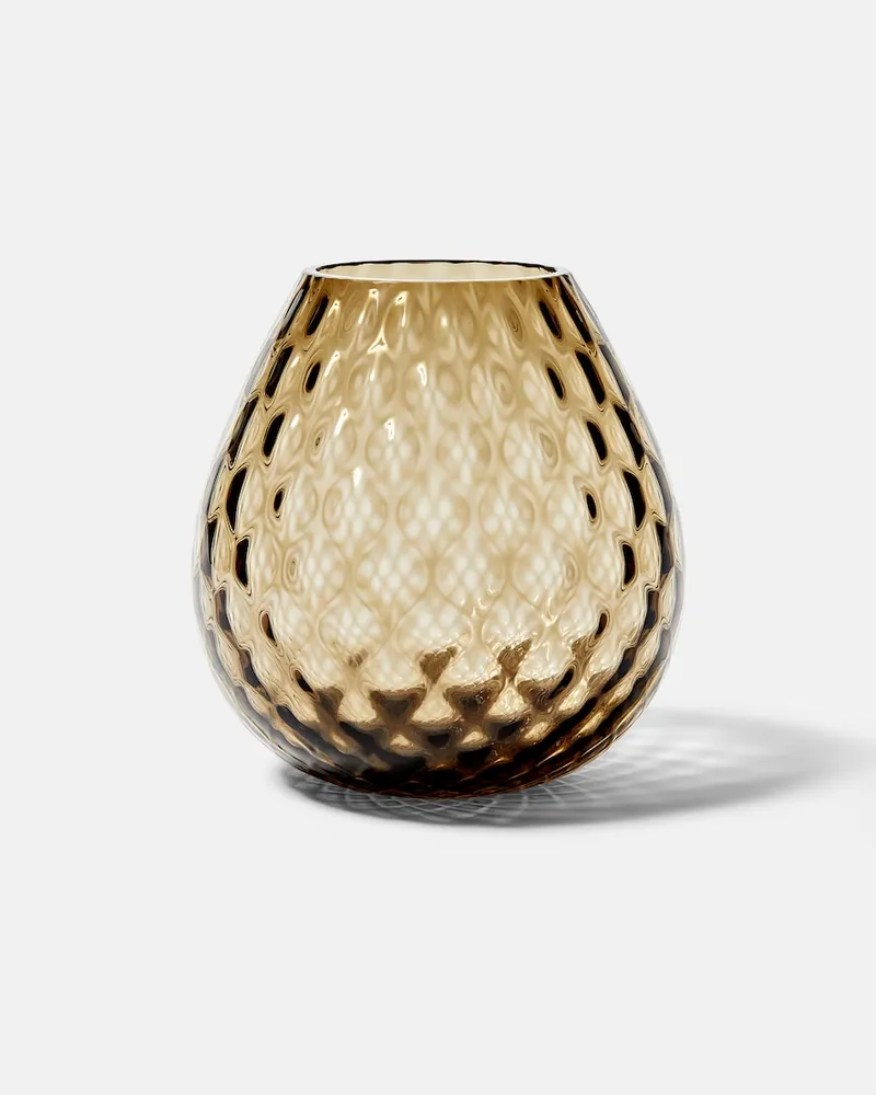 NasonMoretti Windlicht Macramé Large Braun