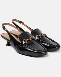 TOD'S Slingback-Pumps 35 aus Leder Schwarz