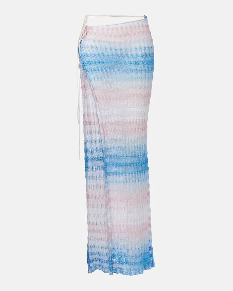 Missoni Wickelrock aus Häkelstrick Pink