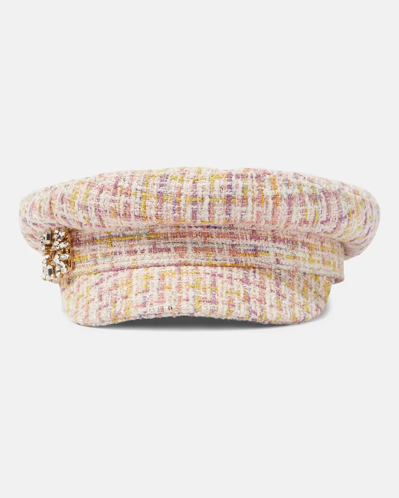 Roger Vivier Schiebermütze aus Bouclé Rosa