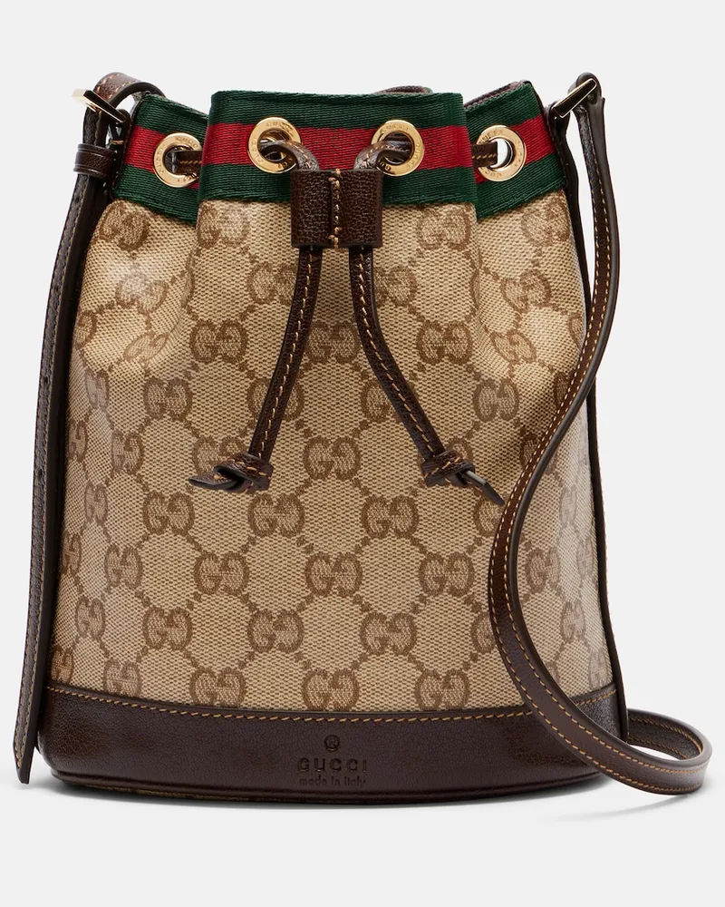 Gucci Bucket Bag Mini GG aus Canvas Beige