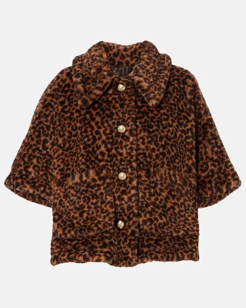 Max Mara Jacke aus Alpakawolle, Wolle und Seide Braun