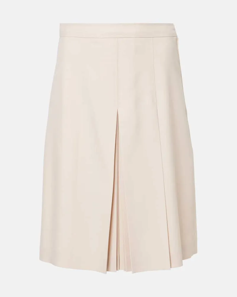 Valentino Garavani Minirock aus Schurwolle Beige