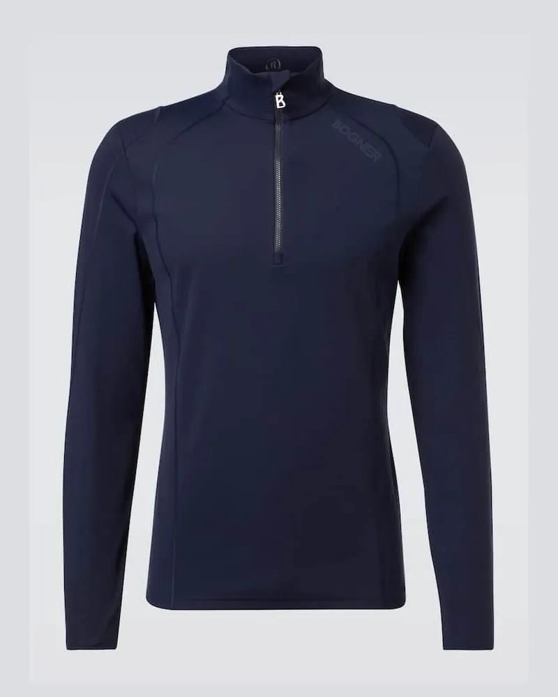 Bogner Pullover Harry aus Fleece Blau