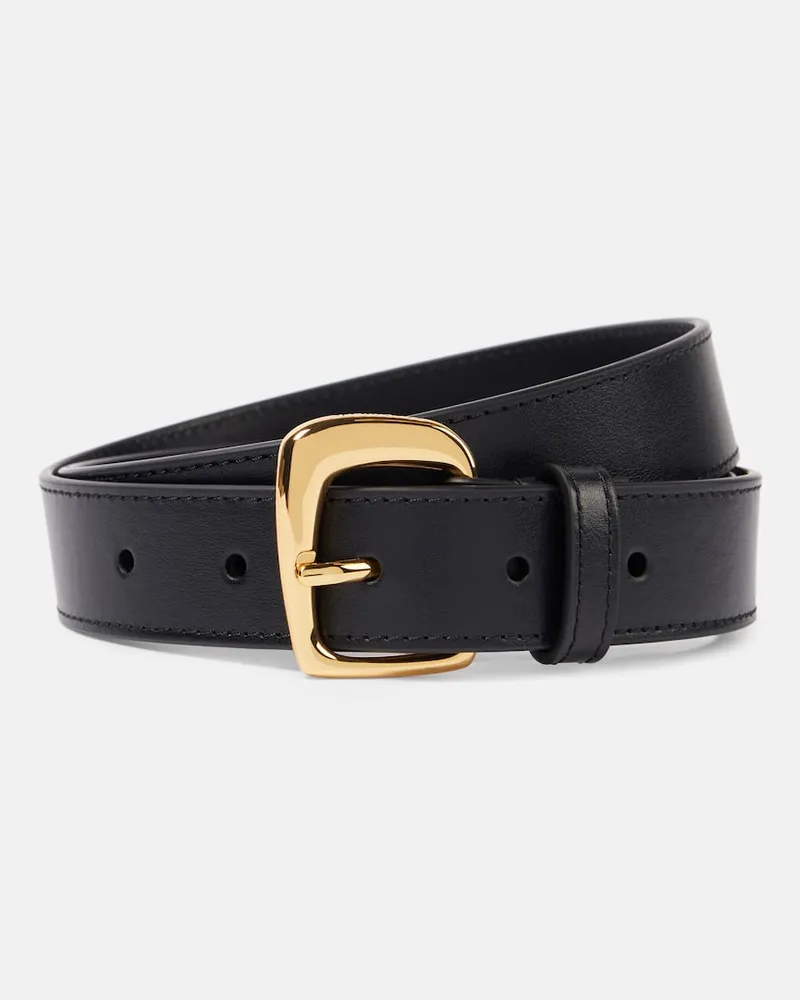 Jacquemus Gürtel Ovalo aus Leder Schwarz