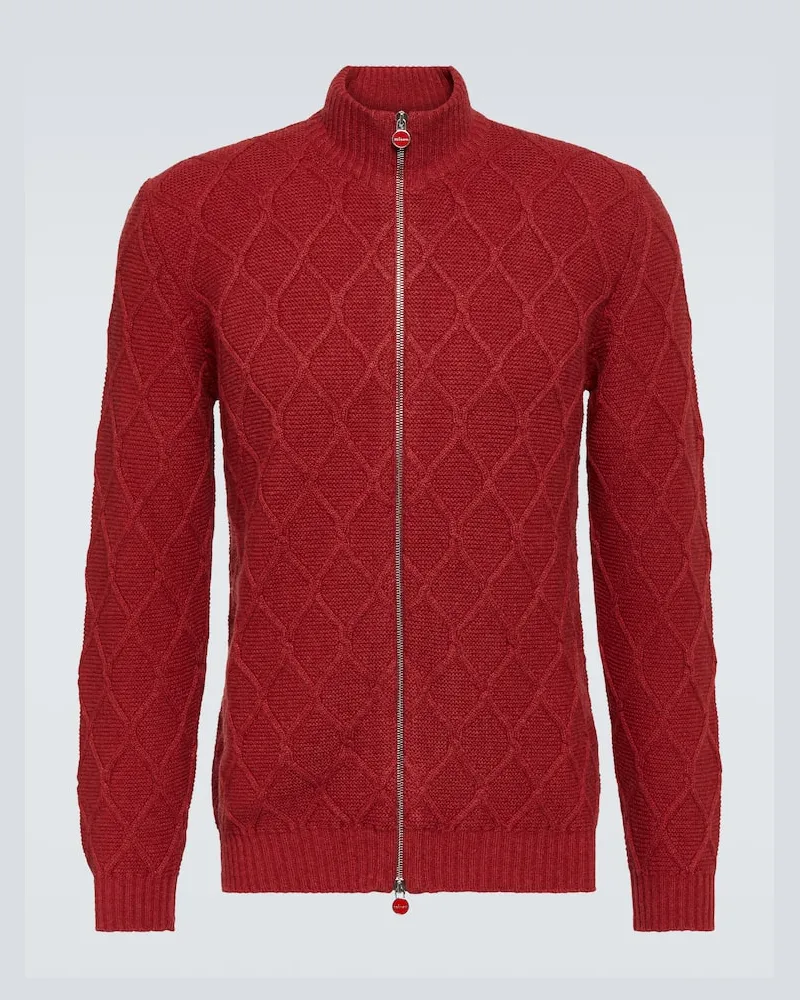Kiton Cardigan aus Kaschmir Orange