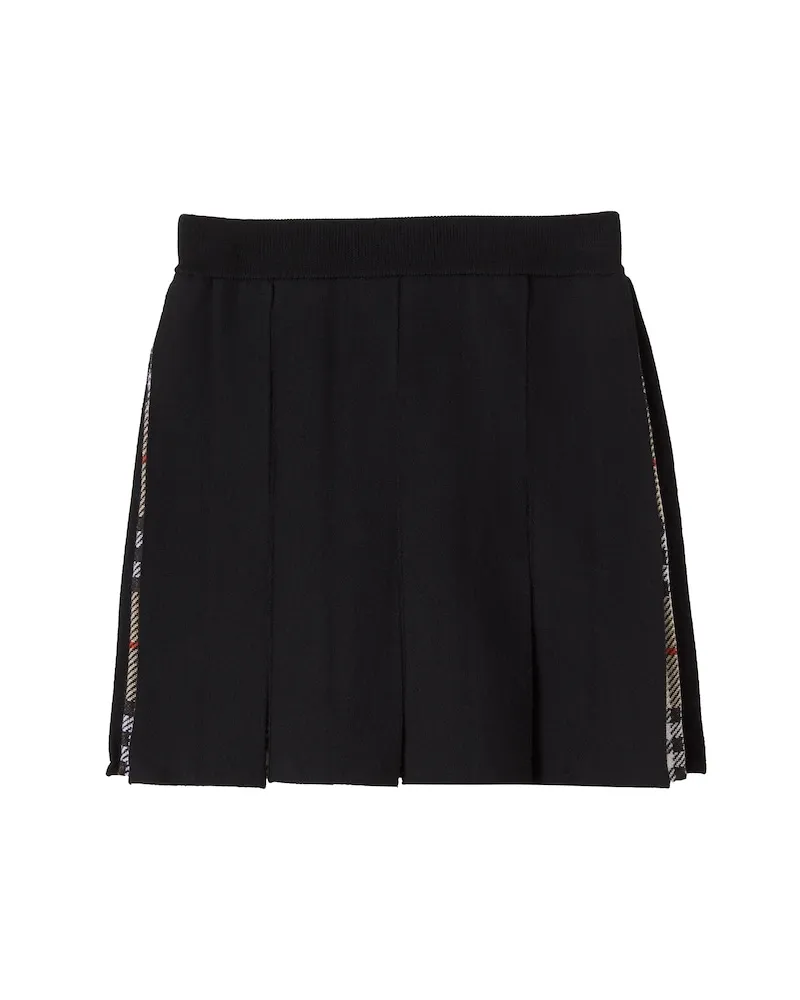 Burberry Rock Burberry Check aus einem Wollgemisch Schwarz