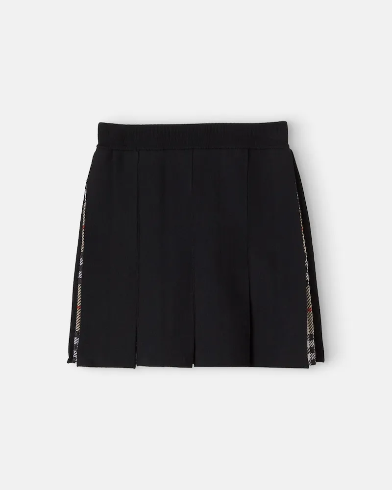Burberry Rock Burberry Check aus einem Wollgemisch Schwarz