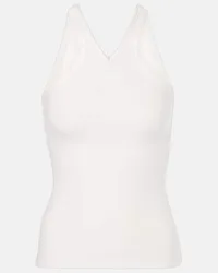 Courrèges Courreges Top aus Rippstrick Weiss