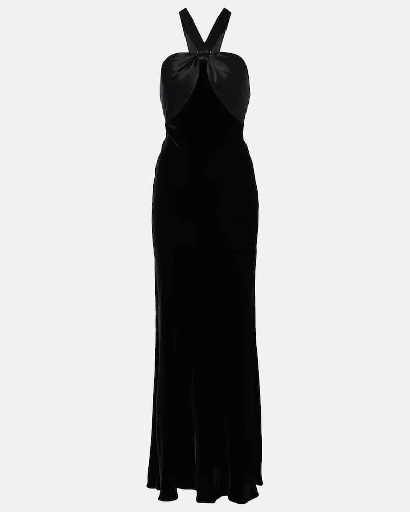 RIXO Maxikleid Losanna Schwarz