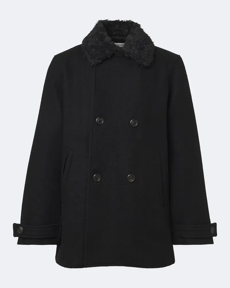 Our Legacy Cabanjacke Wage aus Schurwolle Schwarz