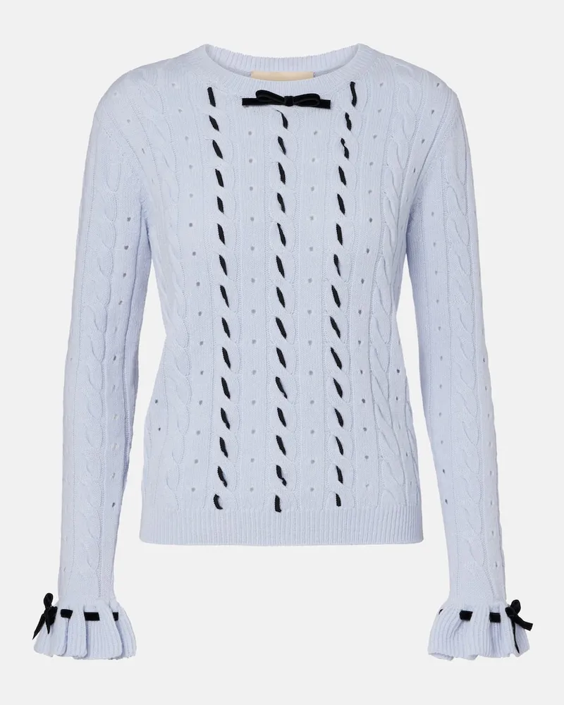 Valentino Garavani Pullover aus Schurwolle Blau