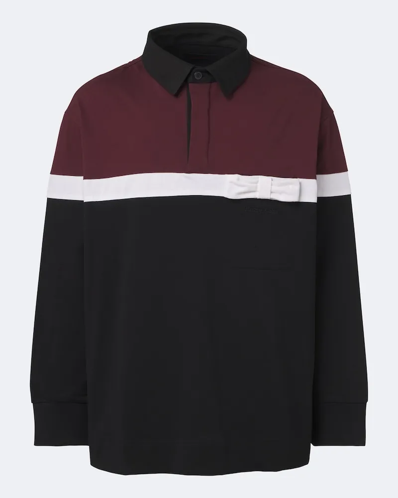 Simone Rocha Poloshirt aus Baumwolle Schwarz