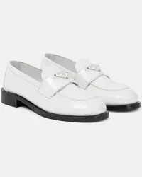 Prada Loafers aus Leder Weiss