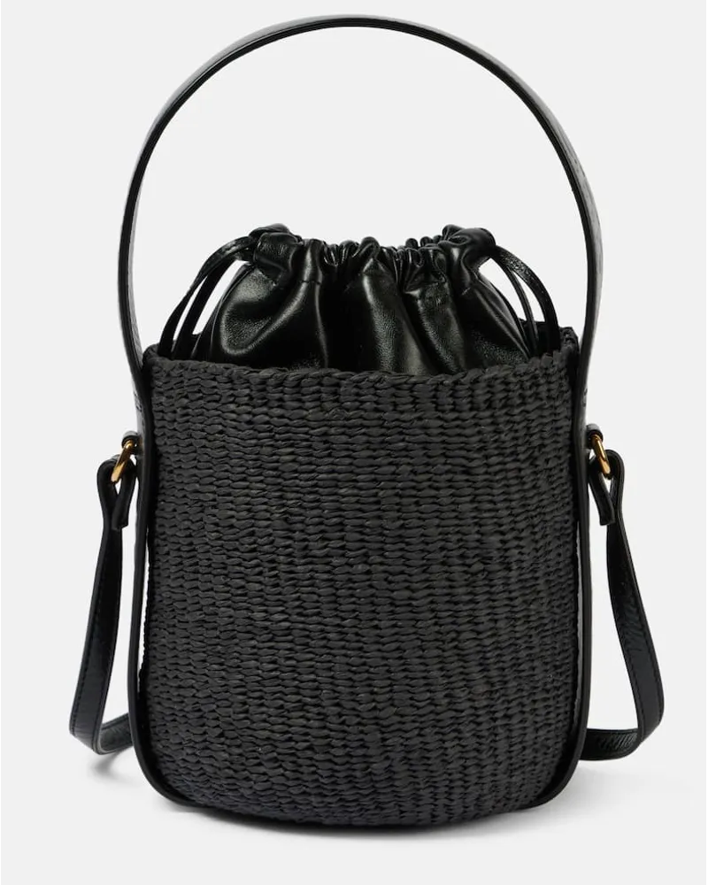 Chloé Chloe Bucket-Bag Mifuko Small mit Leder Schwarz