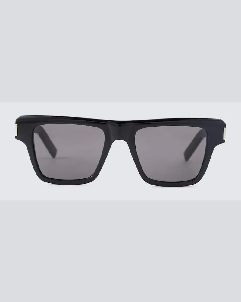 Saint Laurent Eckige Sonnenbrille Schwarz