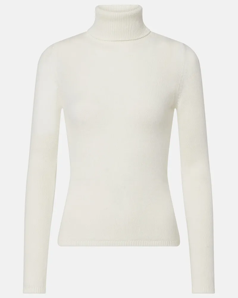 Eleventy Rollkragenpullover aus Kaschmir Weiß