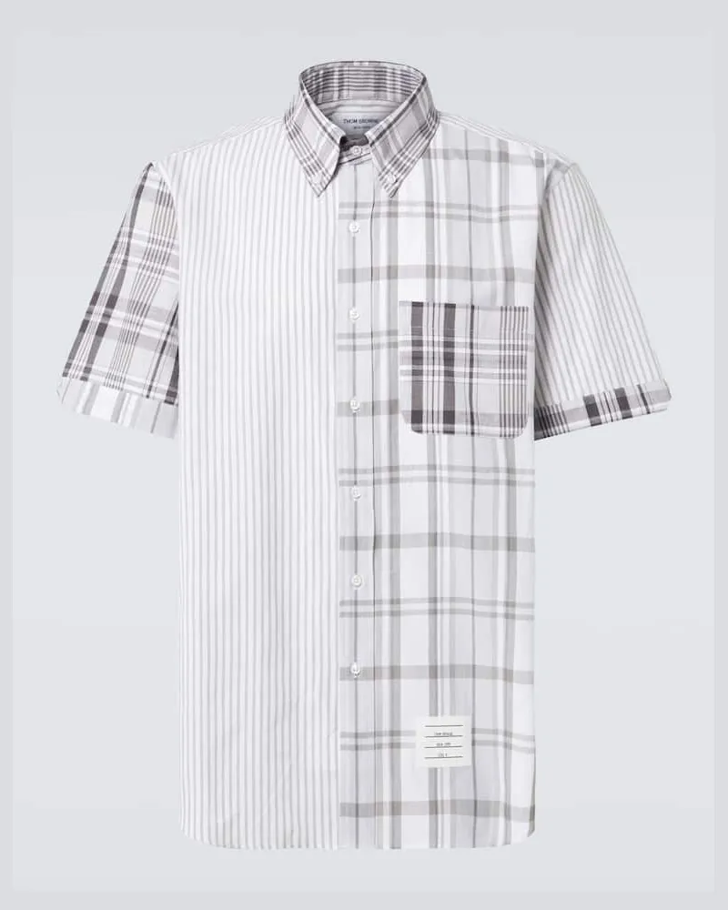 Thom Browne Hemd aus Baumwolle Grau