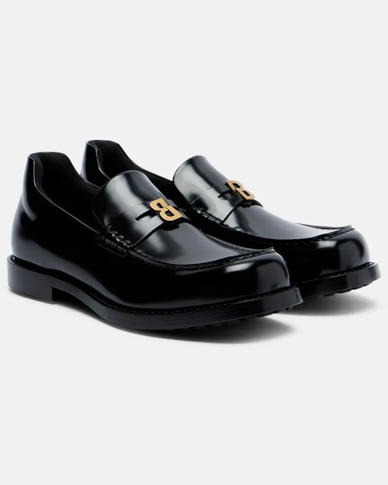 Balenciaga Loafers Comfy aus Leder Schwarz