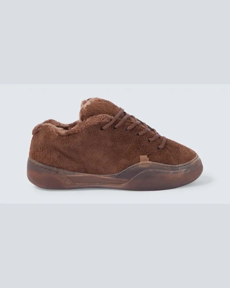 ERL Sneakers Vamp Skate aus Veloursleder Braun