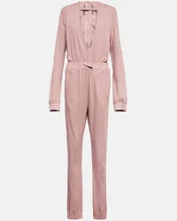 Rick Owens Beschichteter Jumpsuit aus Denim Pink