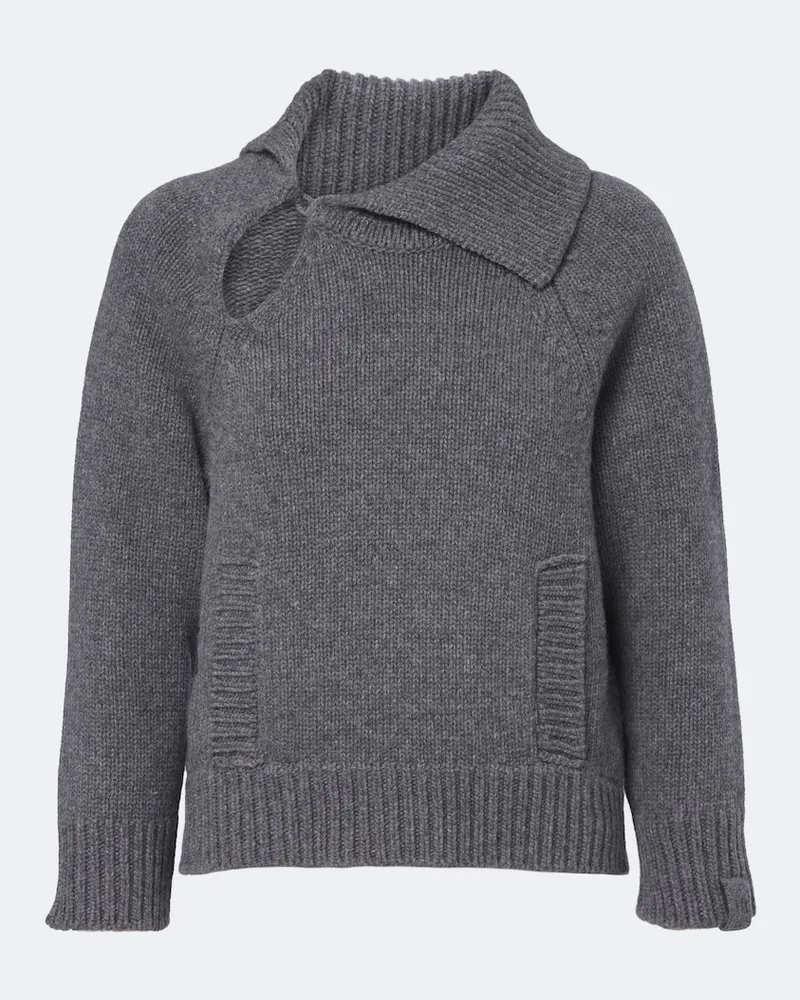 Victoria Beckham Pullover aus Schurwolle Grau