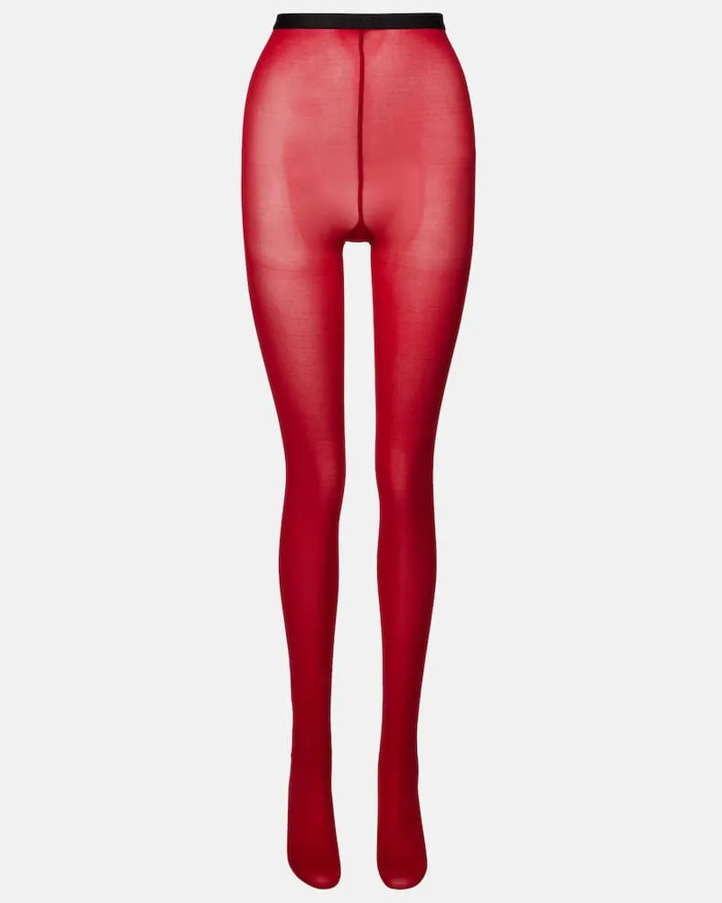 Valentino Garavani Strumpfhose VLogo Rot