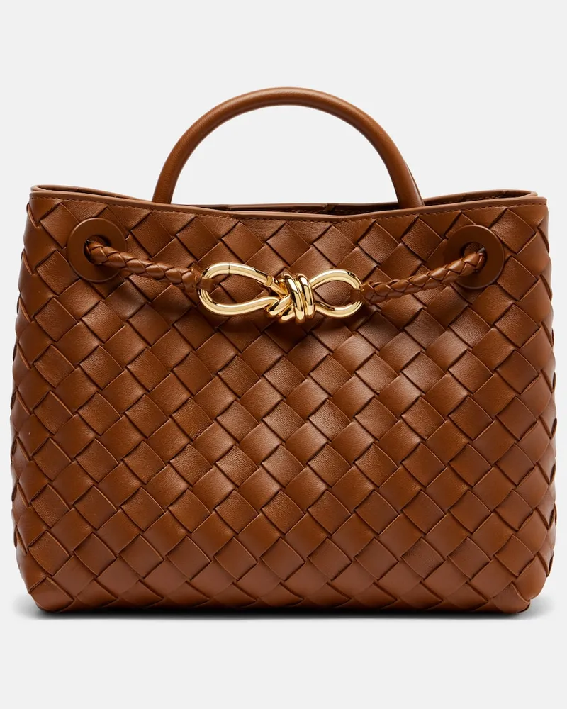 Bottega Veneta Tote Bag Andiamo Small aus Leder Braun