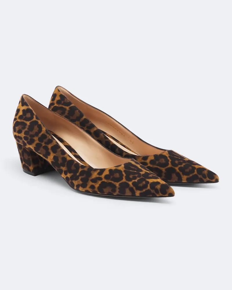 Gianvito Rossi Pumps Aylin aus Veloursleder Braun