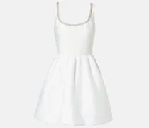 Verziertes Minikleid aus Taft