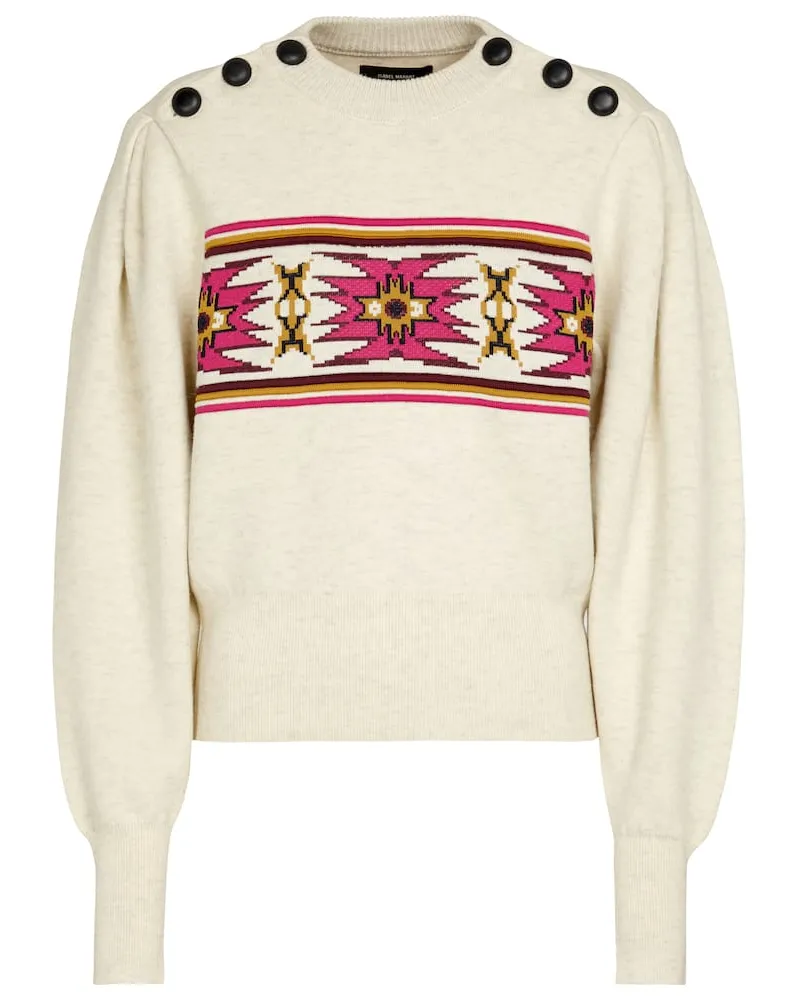 Isabel Marant Pullover Erwina aus Jacquard-Strick Neutral