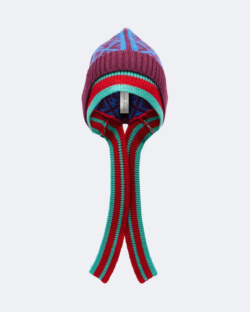 Dries van Noten Beanie aus Wolle Multicolor