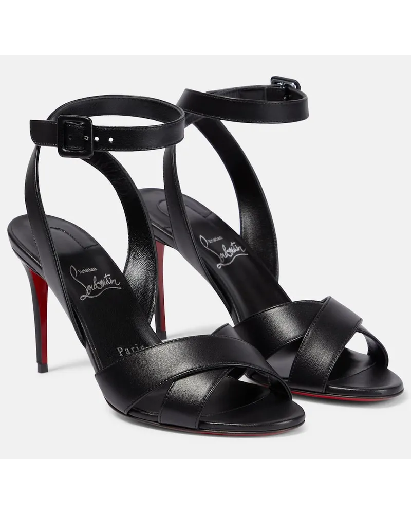 Christian Louboutin Sandalen Mariza 85 aus Leder Schwarz