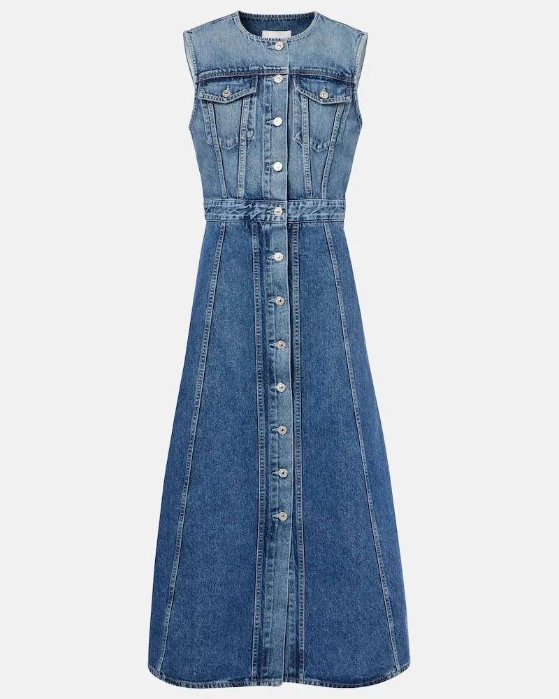 Citizens of humanity Midikleid Idalene aus Denim Blau