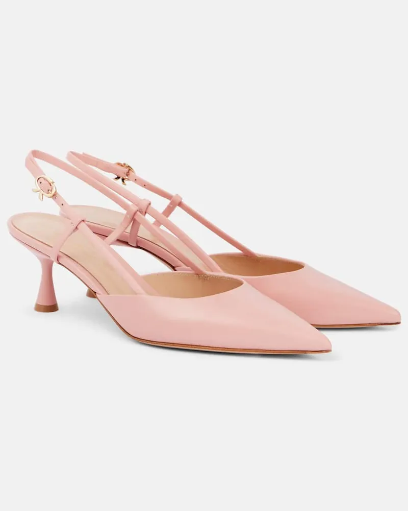 Gianvito Rossi Slingback-Pumps Ascent 55 aus Leder Pink