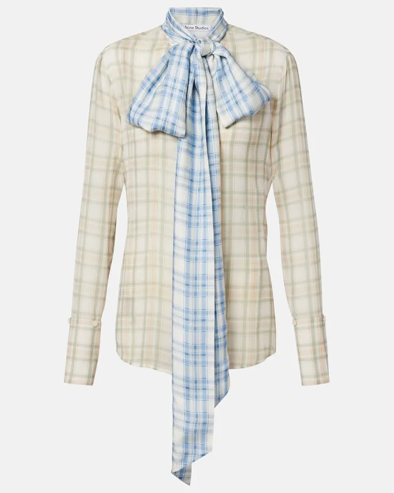 Acne Studios Schluppenbluse aus Seide Multicolor