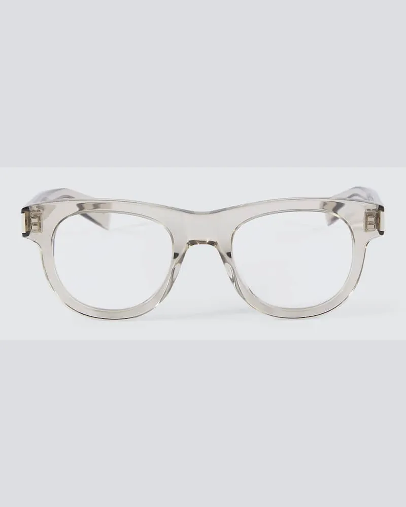 Saint Laurent Eckige Brille SL 571 Nude