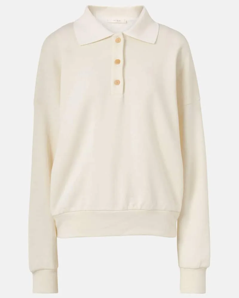 The Row Polopullover Corzas aus Baumwolle und Kaschmir Weiß