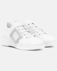 Roger Vivier Sneakers Viv' Skate aus Leder Weiss