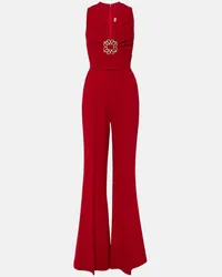 Elie Saab Jumpsuit aus Cady Rot