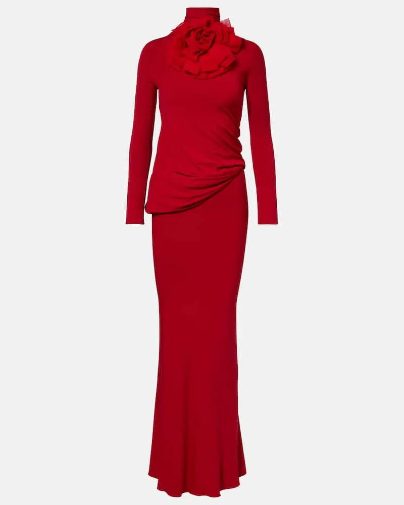 Magda Butrym Robe aus Jersey Rot