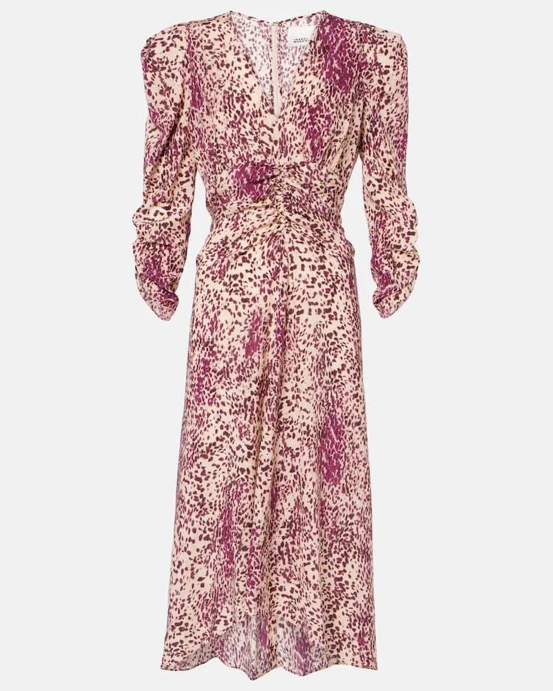 Isabel Marant Midikleid Albini aus einem Seidengemisch Multicolor