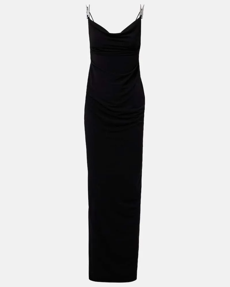 COPERNI Maxikleid aus Jersey Schwarz