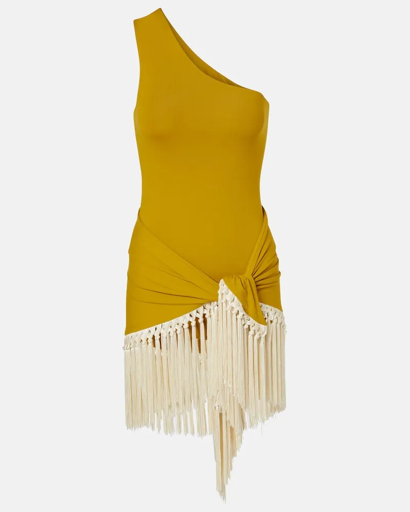 Taller Marmo Set Yacare aus Badeanzug und Pareo Grün