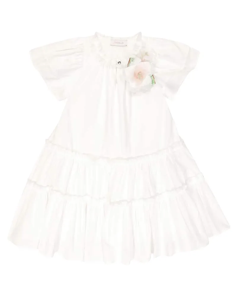 Monnalisa Kleid aus Taft Rosa