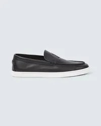 Christian Louboutin Slip-Ons Varsiboat aus Leder Schwarz