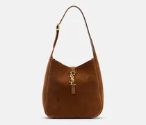 Schultertasche Le 5 à 7 Small aus Veloursleder